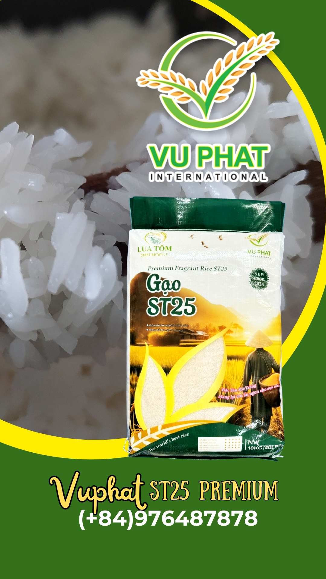 #ST25LongGrainBestRice #VietnamRoundGrainRice #VuPhatInternationalcoltd # Vietnamriceexporter #vuphat.com #84976487878 #reel #reelsfbシ #reelsfacebook (2)