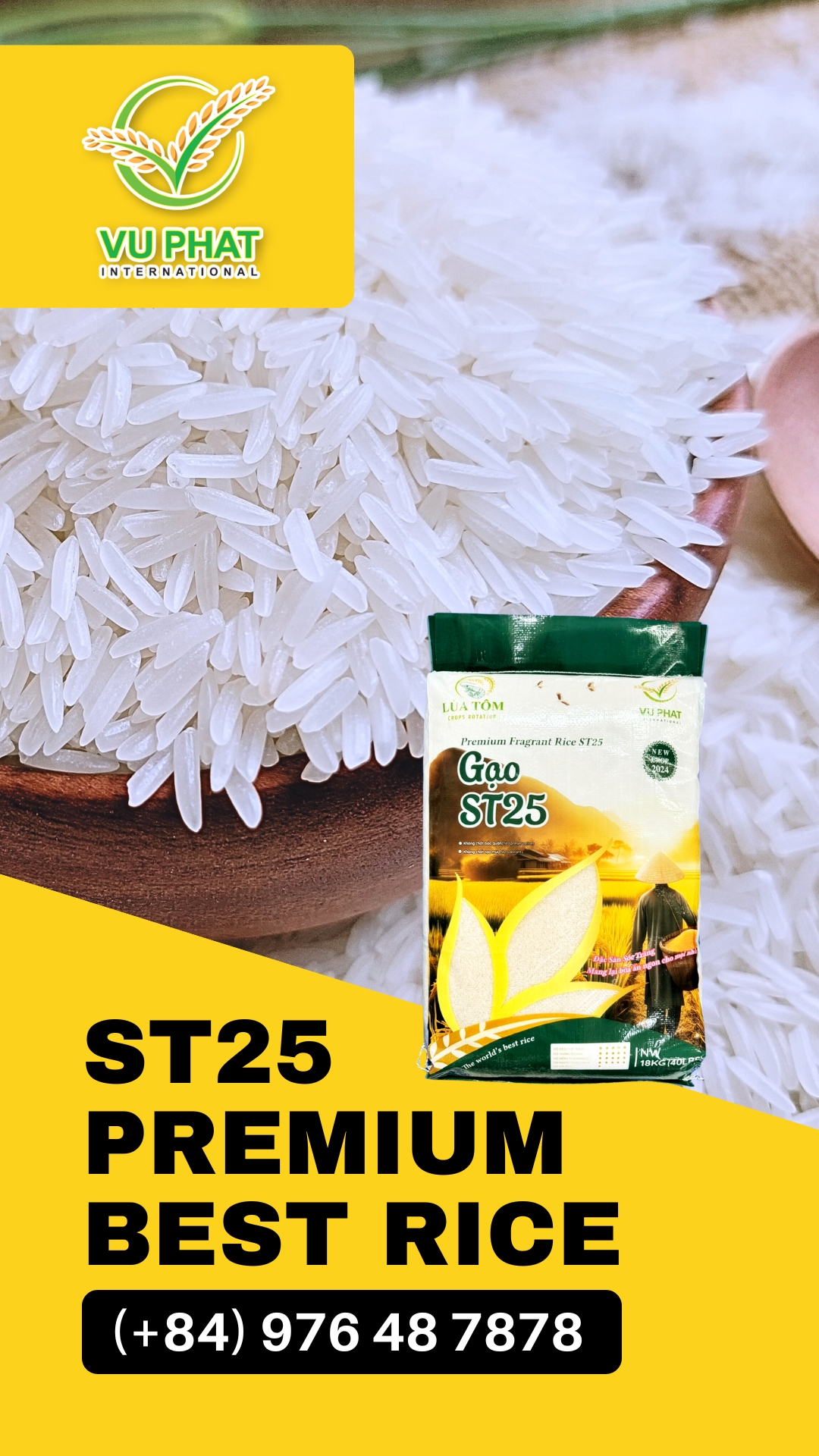 #ST25theworldbestrice #VietnamRoundGrainRice #VuPhatInternationalcoltd # Vietnamriceexporter #vuphat.com #84976487878 #reel #reelsfbシ #reelsfacebook